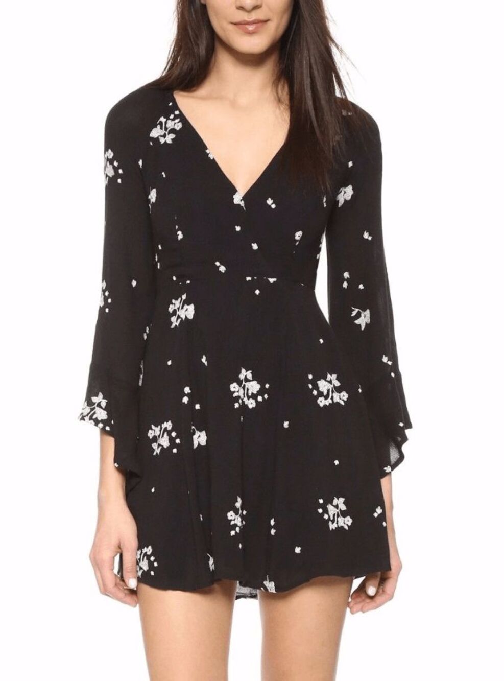 Free People Jasmine Embroidered Mini Dress Size Medium